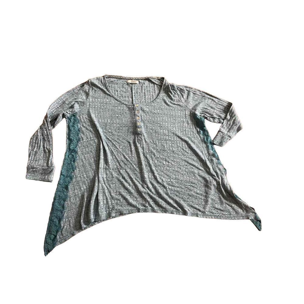 ‎belle du jour teal blue blouse